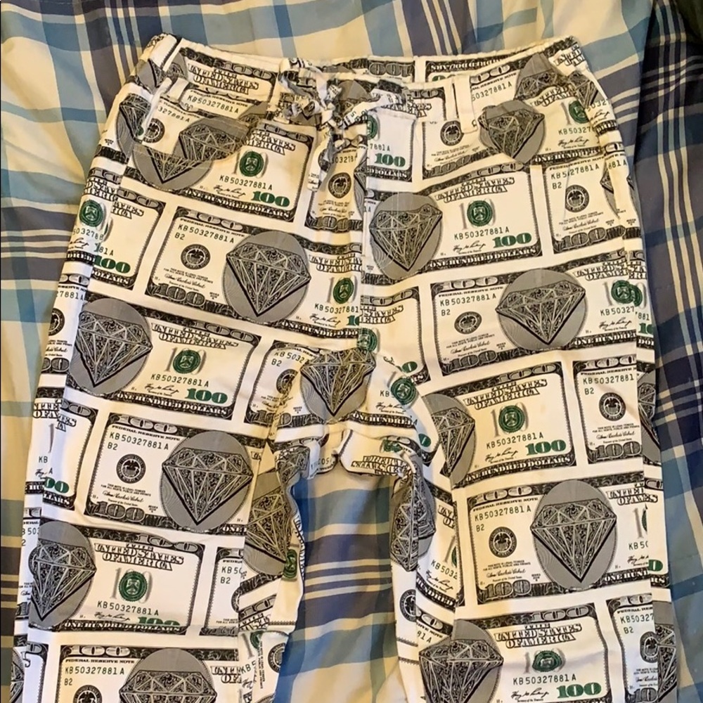 100 dollar bill joggers